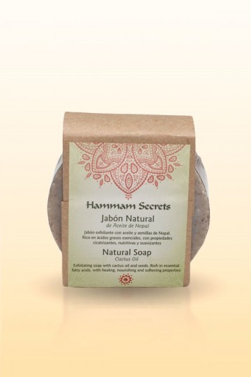 Jabon natural de nopal