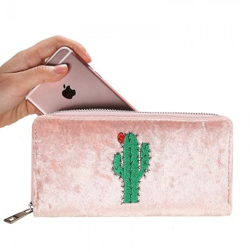 Wallet velvet cactus a54073 800x800